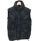 ディーゼル DIESEL ロゴワッペン タータンチェック ダウンベスト ブラックウォッチ BLACKWATCH メンズ import:S