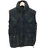 ディーゼル DIESEL ロゴワッペン タータンチェック ダウンベスト ブラックウォッチ BLACKWATCH メンズ import:S