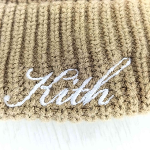キス KITH NYC SCRIPT LOGO BEANIE 刺繍 ニットキャップ メンズ