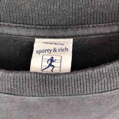 スポーティーアンドリッチ SPORTY& RICH USA製 SRWC クルーネック スウェット メンズ JPN:M
