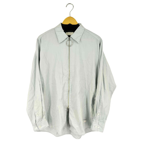 ネオンサイン NEON SIGN herringbone stripe zip shirt メンズ JPN:46