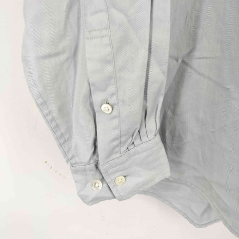 ネオンサイン NEON SIGN herringbone stripe zip shirt メンズ JPN:46
