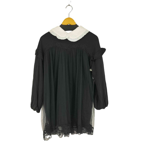 バブルス BUBBLES 襟フリルレースデザイン L/S ワンピース レディース FREE