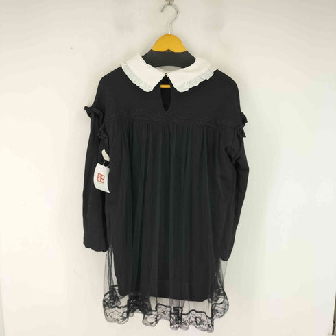 バブルス BUBBLES 襟フリルレースデザイン L/S ワンピース レディース FREE