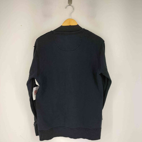 バーバリーブラックレーベル BURBERRY BLACK LABEL ワンポイントロゴ刺繍 インサイドアウトデザインスウェット メンズ JPN:3