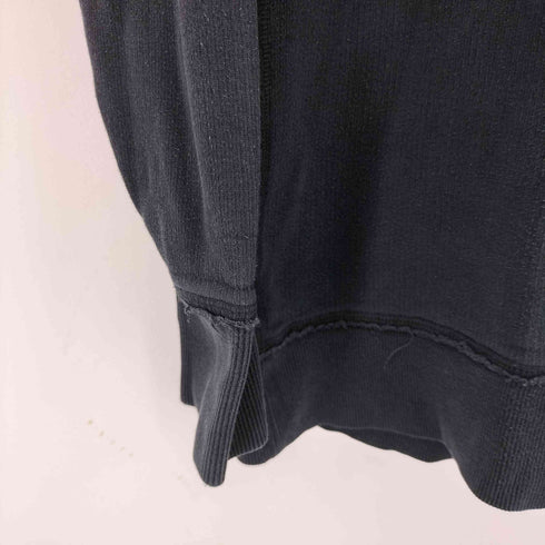 バーバリーブラックレーベル BURBERRY BLACK LABEL ワンポイントロゴ刺繍 インサイドアウトデザインスウェット メンズ JPN:3
