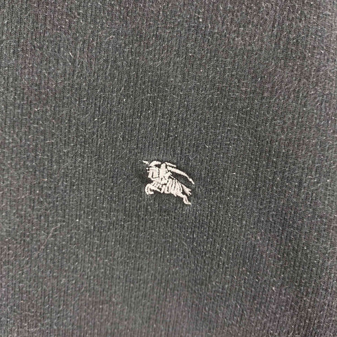 バーバリーブラックレーベル BURBERRY BLACK LABEL ワンポイントロゴ刺繍 インサイドアウトデザインスウェット メンズ JPN:3