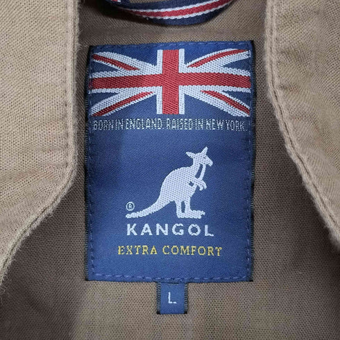 カンゴール KANGOL 裏地チェックコットンジップアップジャケット メンズ import:L