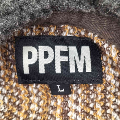 ピーピーエフエム PPFM デザインジップパーカー メンズ JPN:L
