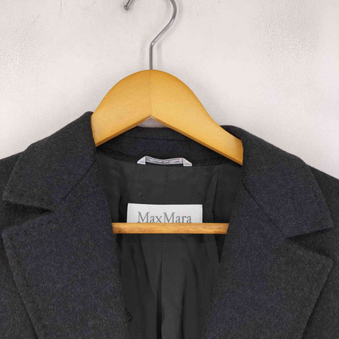 マックスマーラ MAX MARA 90-00S 白タグ 1Bウールテーラードジャケット レディース JPN:42