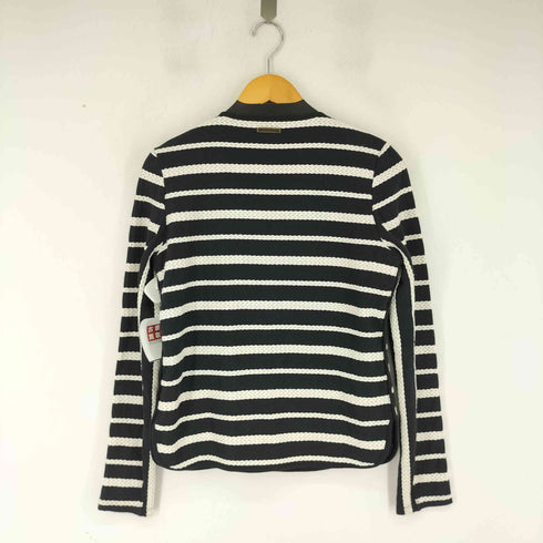 アルマーニエクスチェンジ ARMANI EXCHANGE 編み込みボーダージャケット レディース import:S