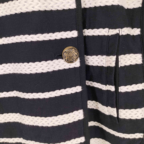 アルマーニエクスチェンジ ARMANI EXCHANGE 編み込みボーダージャケット レディース import:S