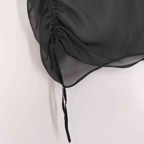 マウジー moussy SHEER GATHER ブラウス レディース FREE