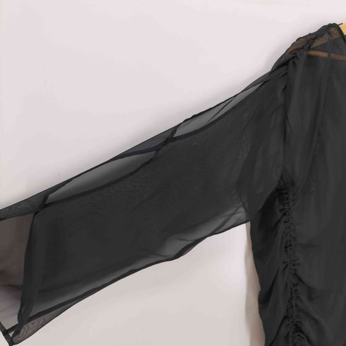 マウジー moussy SHEER GATHER ブラウス レディース FREE