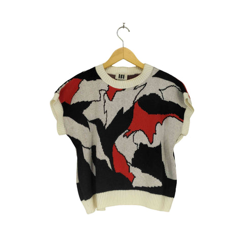 ifi MADE IN USA 総柄アクリルS/S ニット メンズ JPN:L