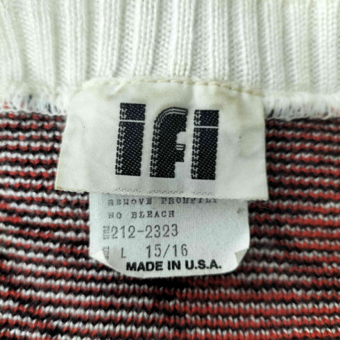 ifi MADE IN USA 総柄アクリルS/S ニット メンズ JPN:L