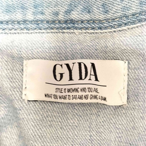 ジェイダ GYDA レースアップデニムシャツ レディース FREE