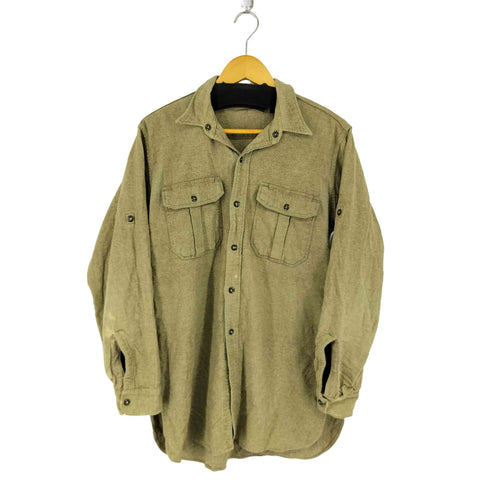 ブリティッシュアーミー BRITISH ARMY 50S マチ付き ウールシャツ メンズ