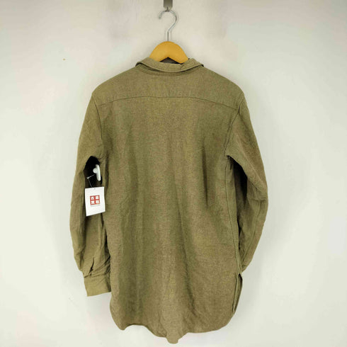 ブリティッシュアーミー BRITISH ARMY 50S マチ付き ウールシャツ メンズ