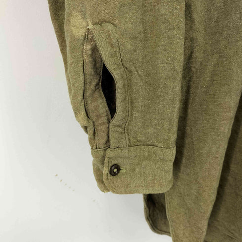 ブリティッシュアーミー BRITISH ARMY 50S マチ付き ウールシャツ メンズ