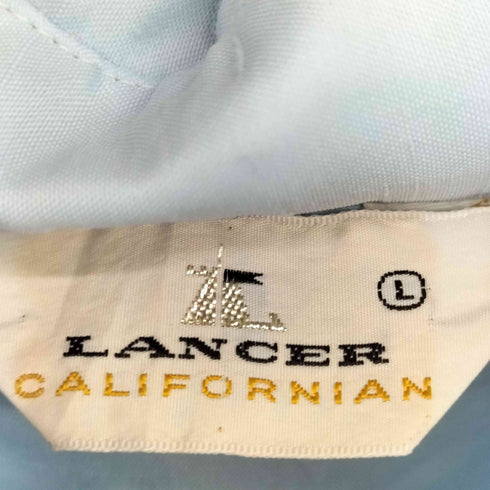 Lancer California 70S ダメージ加工 L/S ポリエステル シャツ メンズ import:L