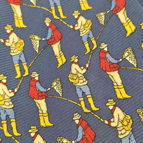 バナナリパブリック BANANA REPUBLIC 総柄シルクネクタイ メンズ