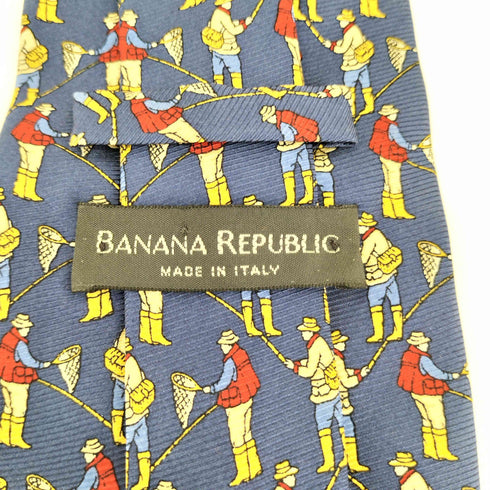 バナナリパブリック BANANA REPUBLIC 総柄シルクネクタイ メンズ