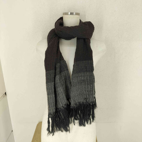 イヴサンローラン Yves Saint Laurent シルクカシミヤ フリンジストール メンズ