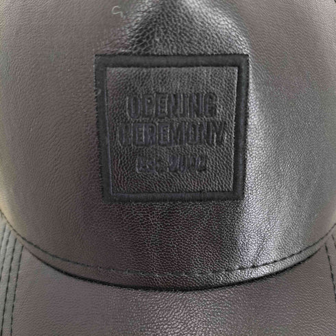 オープニングセレモニー OPENING CEREMONY フェイクレザー6パネルキャップ メンズ ONE SIZE