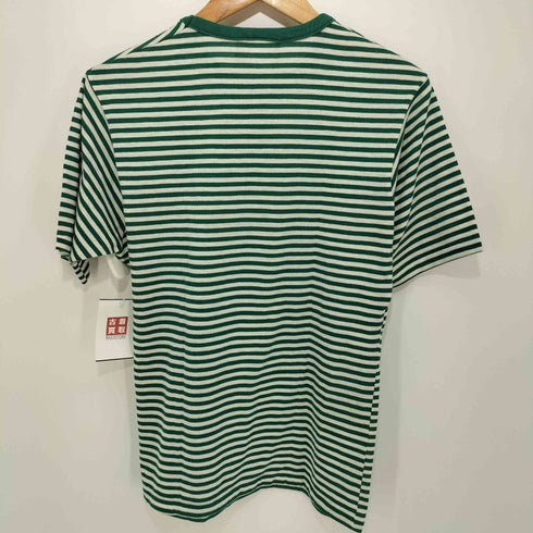 ADMIT ONE USA製 ボーダー柄 ヴィンテージクルーネックTシャツ シングルステッチ メンズ M