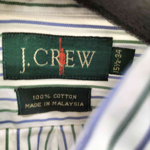 ジェイクルー J.CREW 90-00S L/S BDストライプシャツ 巨人タグ メンズ 15 1/2-34