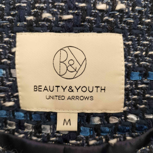 ビューティーアンドユースユナイテッドアローズ BEAUTY & YOUTH UNITED ARROWS BYTF ファンシーツイードノーカラージャケット レディース JPN:M