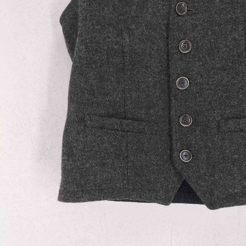 ハリスツイード Harris Tweed 切替ツイードジレ メンズ JPN:M