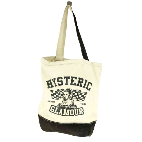 ヒステリックグラマー HYSTERIC GLAMOUR キャンバス地 ヒスガールプリント トートバッグ メンズ