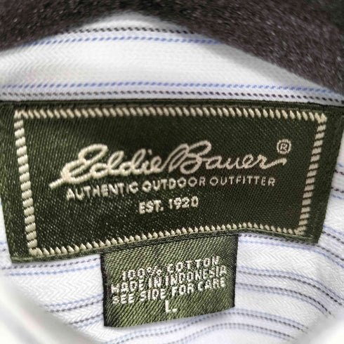 エディーバウアー Eddie Bauer L/S BDストライプシャツ メンズ import:L