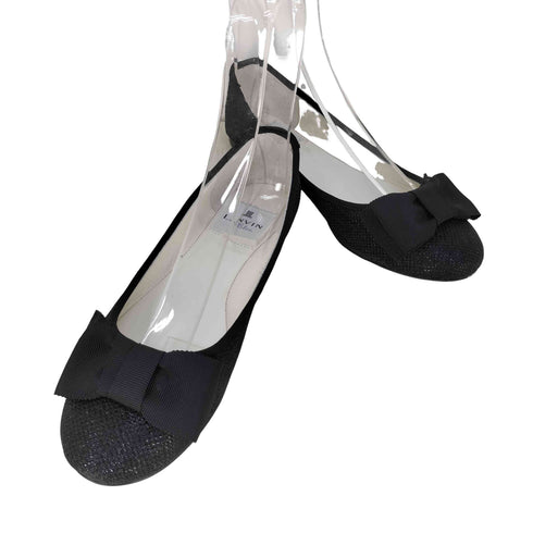 ランバンオンブルー LANVIN en Bleu リボンモチーフ カッターパンプス レディース JPN:22