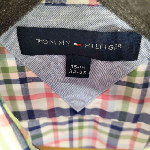 トミーヒルフィガー TOMMY HILFIGER L/S カッタウェイチェックシャツ メンズ 15-1/2 34-35