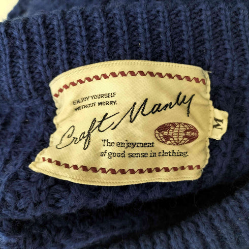CRAFT MANLY ウールニットセーター american メンズ import:M