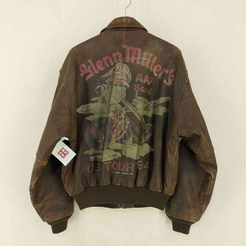 アヴィレックス AVIREX TYPE A-2 glenn millers AAF Band USO TOUR 1943 ©1987 メンズ JPN:S