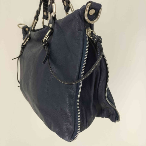 ペレッテリアベネタ PELLETTERIA VENETA イタリア製 サイドジップ レザーハンドバッグ レディース