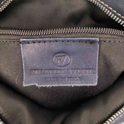 ペレッテリアベネタ PELLETTERIA VENETA イタリア製 サイドジップ レザーハンドバッグ レディース