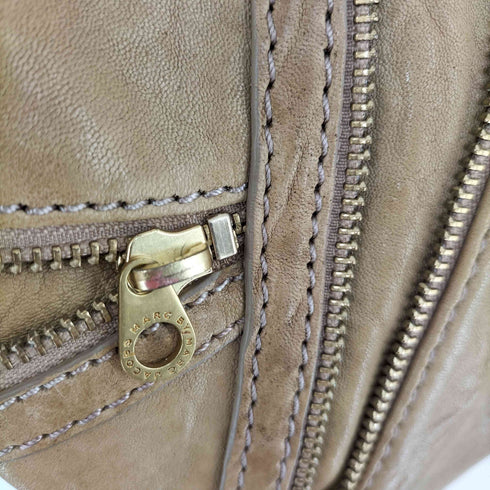マークバイマークジェイコブス Marc by Marc Jacobs ラムレザー ジップデザイン ショルダーバッグ レディース