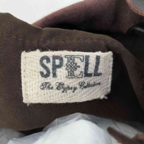 SPELL ハシゴビーズ フリンジレザーショルダーバッグ レディース