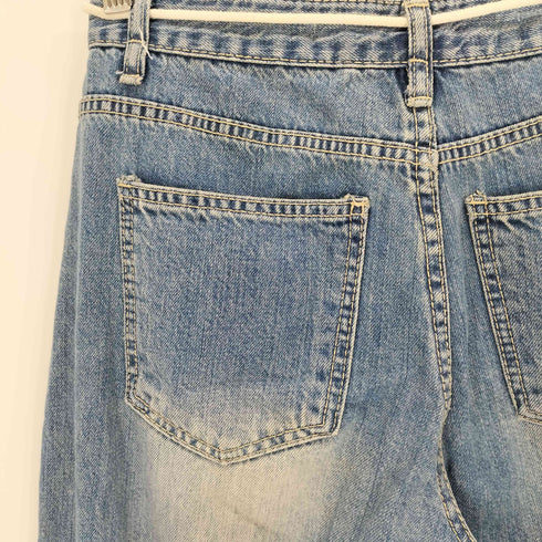 ブラックアップ ディーホリック ストラップ付ワイドデニムパンツ レディース JPN:XS