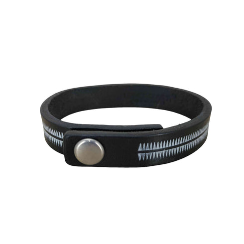 アンダーカバー UNDERCOVER GIZ柄 レザーブレスレット メンズ