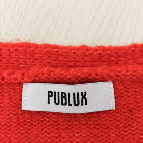 パブリュクス PUBLUX 起毛モヘアタッチルーズカーディガン レディース FREE