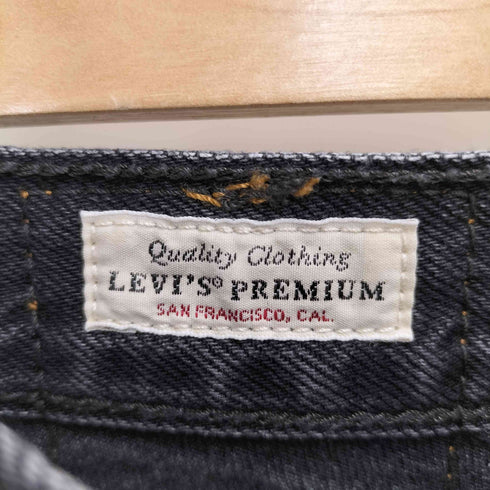 リーバイス Levis 70S HIGH スリムストレート ブラック レディース 24