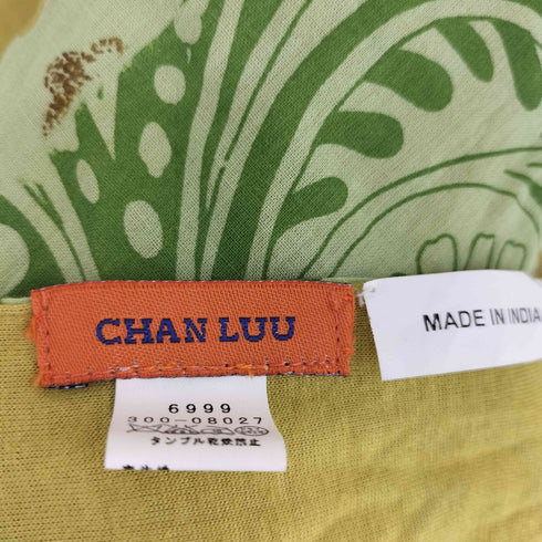 チャンルー CHAN LUU インド製 総柄 フリンジ スカーフ レディース