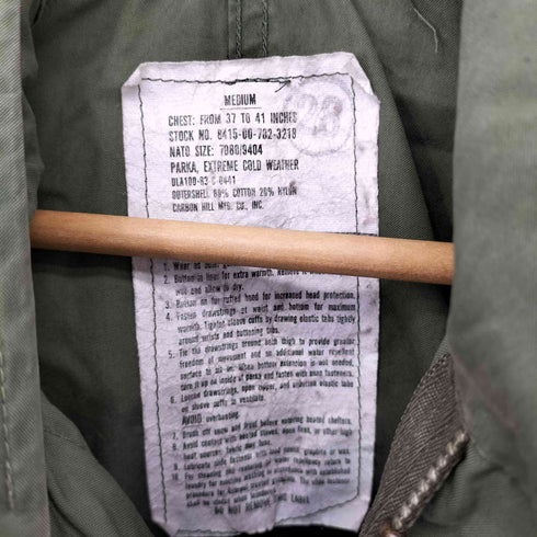 ユーエスアーミー U.S. ARMY 80S 83年会計 M-51モッズコート メンズ MEDIUM