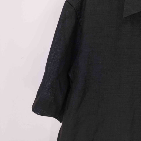 メゾンスペシャル MAISON SPECIAL Calendering Triacetate Dress-Over Short Sleeve Open Collar Shirt メンズ JPN:1